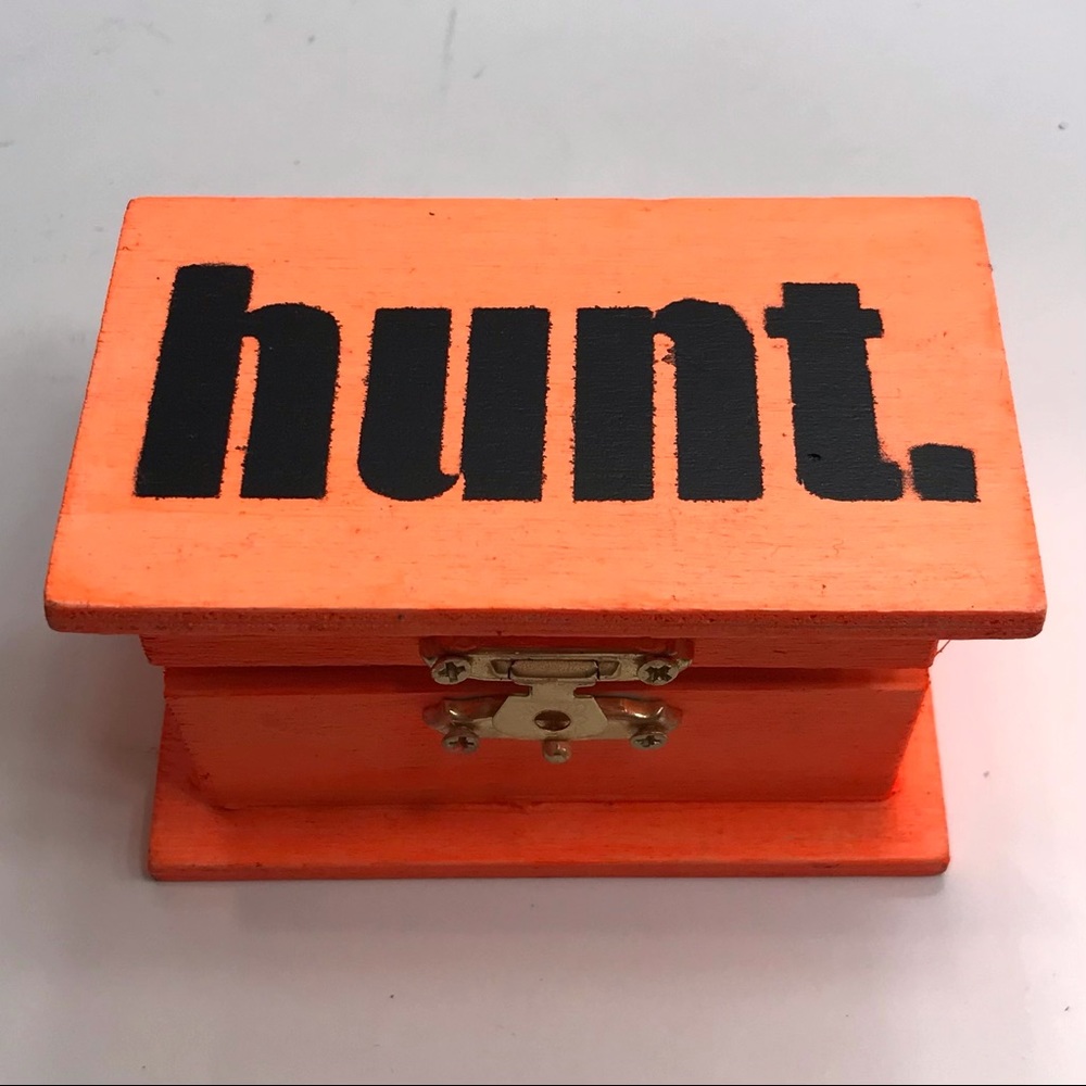 ⚡️hunt. graffiti Rocker Box Mini 3”x2”x2” for love-notes,ransom Lucky Box